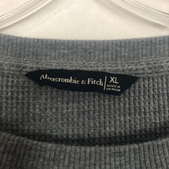 Abercrombie & Fitch Crew Neck Long Sleeve Crop Thermal Top Size XL - Picture 3 of 9